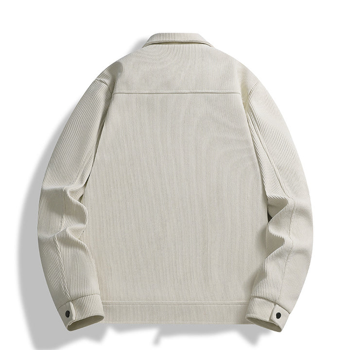 Herren Cord-Truckerjacke mit Thermofutter & Druckknopffront Echoarchiv