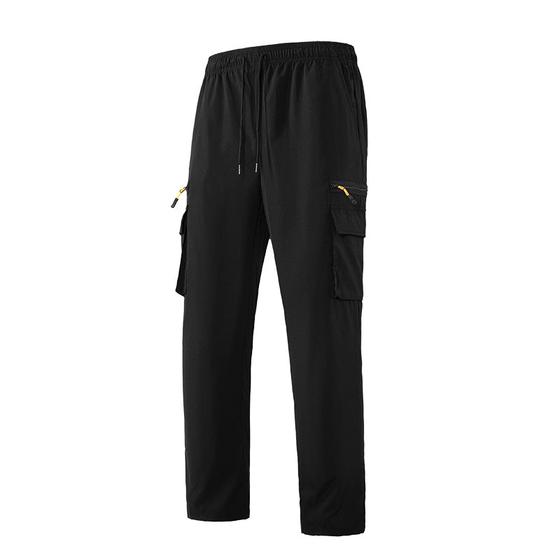 Herren Atmungsaktive Cargo-Loungehose mit Elastikbund, Kordelzug & Multifachtaschen Echo Archiv
