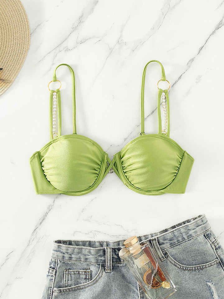 Damen Bikinioberteil mit eleganten Perlendetails Echo Archiv