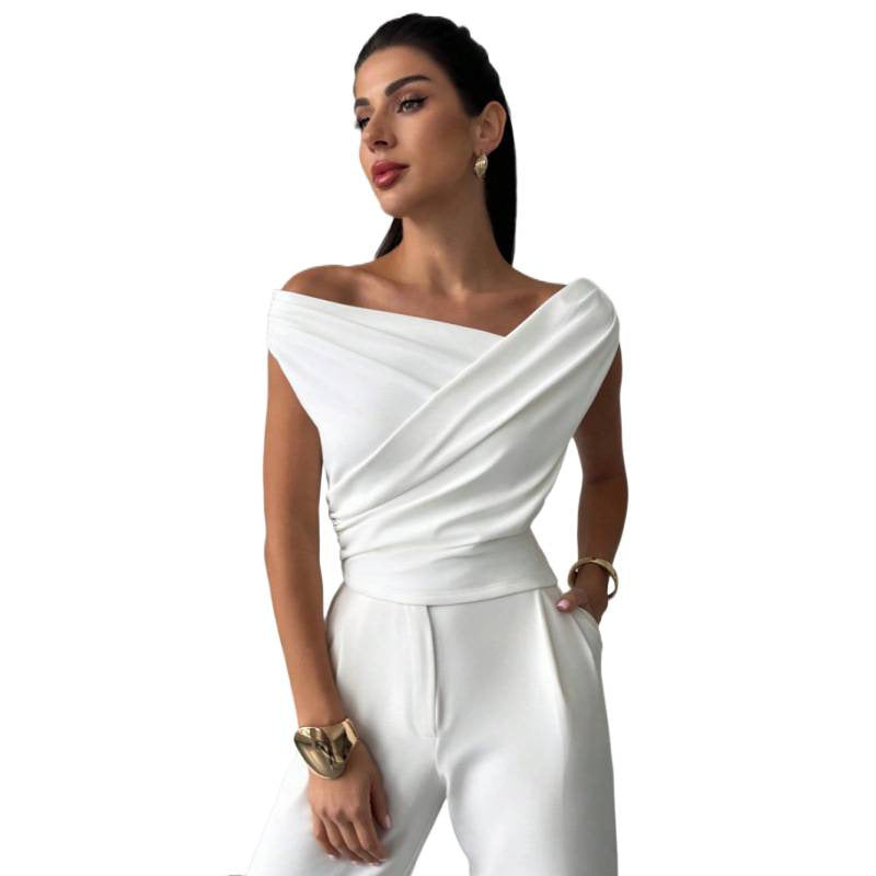Damen Wickeloberteil mit weichem Stoff und elegantem Design Echoarchiv