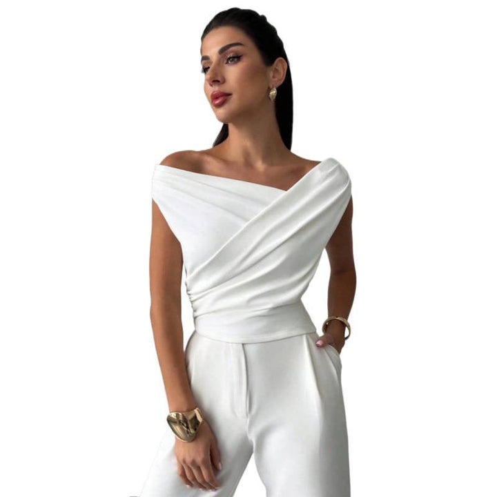 Damen Wickeloberteil mit weichem Stoff und elegantem Design Echoarchiv