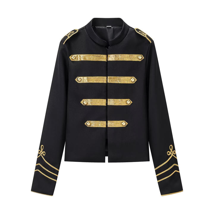 Damen Parade-Blouson mit Stehkragen, Epauletten und goldgestickten Verzierungen Echo Archiv