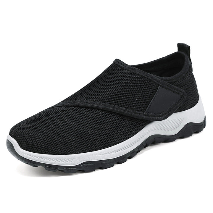 Herren nan atmungsaktiver Slip-On Mesh-Sneaker mit Klettverschluss, gepolsterter Komfortsohle und rutschfester Profilsohle Echo Archiv
