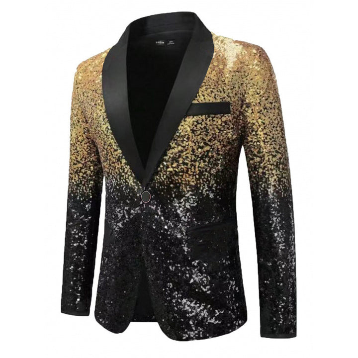 Herren glitzernder Paillettenblazer Echoarchiv