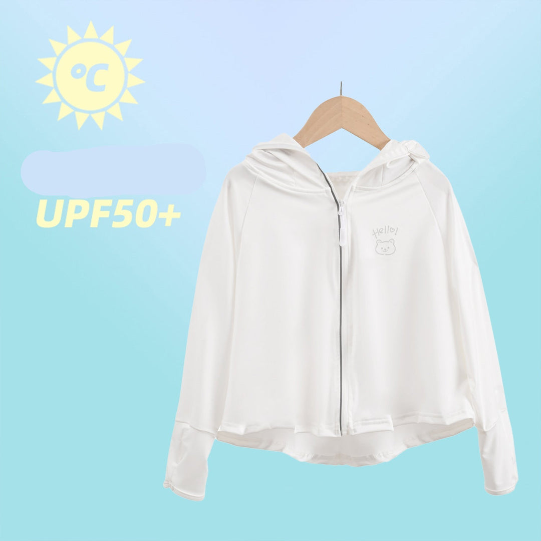 Damen sportliche UV-Schutzjacke mit Kapuze Echo Archiv