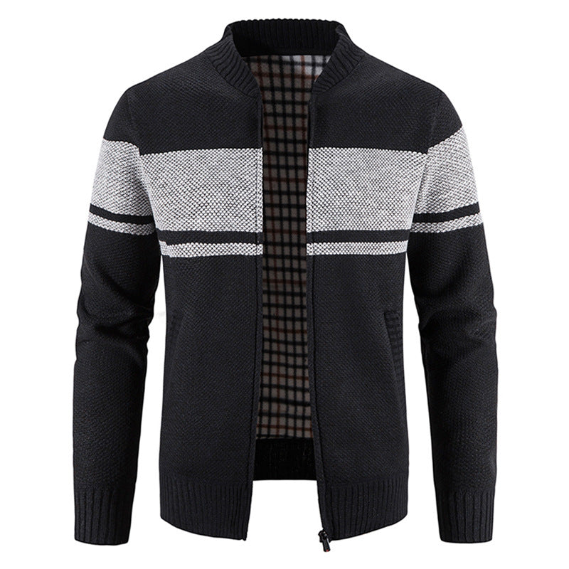 Herren modische Strickjacke mit strukturiertem Design Echoarchiv