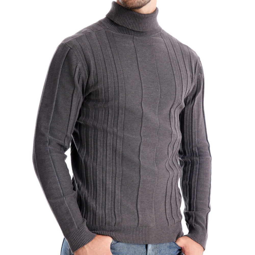 Herren Stehkragen Pullover Echoarchiv