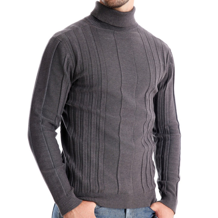 Herren Stehkragen Pullover Echoarchiv