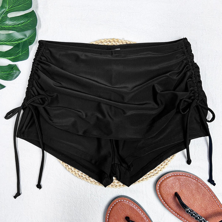 Damen Badehose mit seitlicher Raffung und verstellbarem Bund Echo Archiv