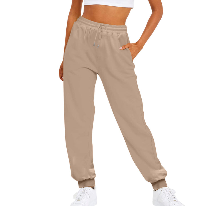 Damen nan komfortable Jogginghose mit Kordelzug Seitentaschen und geripptem Knöchelabschluss Echo Archiv