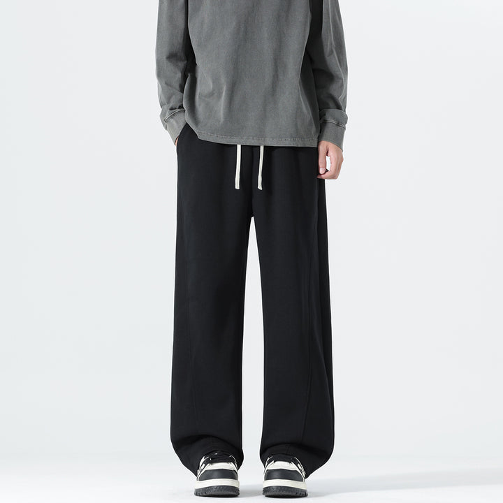 Herren Extraweite Sweatpants im Palazzo‑Look mit Tunnelzugbund und Seitentaschen Echo Archiv