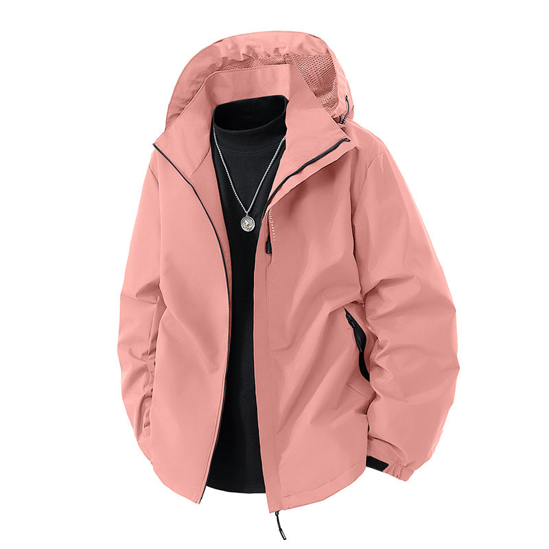 Herren nan leichte wetterfeste Softshelljacke mit verstellbarer Kapuze, winddichter Außenlage und atmungsaktivem Meshfutter Echo Archiv