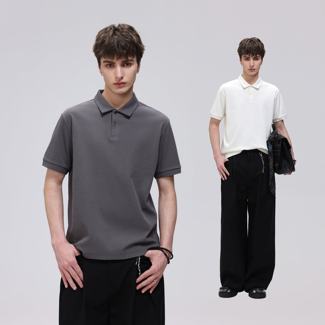 Herren Thermoregulierendes Piqué-Poloshirt mit feiner Struktur und Kurzarm Echo Archiv