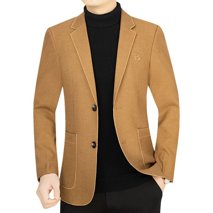 Herren Slim-Fit Sakko aus leichtem Mischgewebe mit Struktur – Tianoro