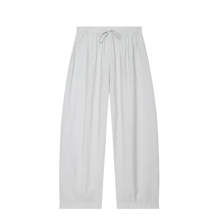 Damen nan weite Leinenlook-Loungebuxe mit elastischem Bund und Kordelzug Echo Archiv