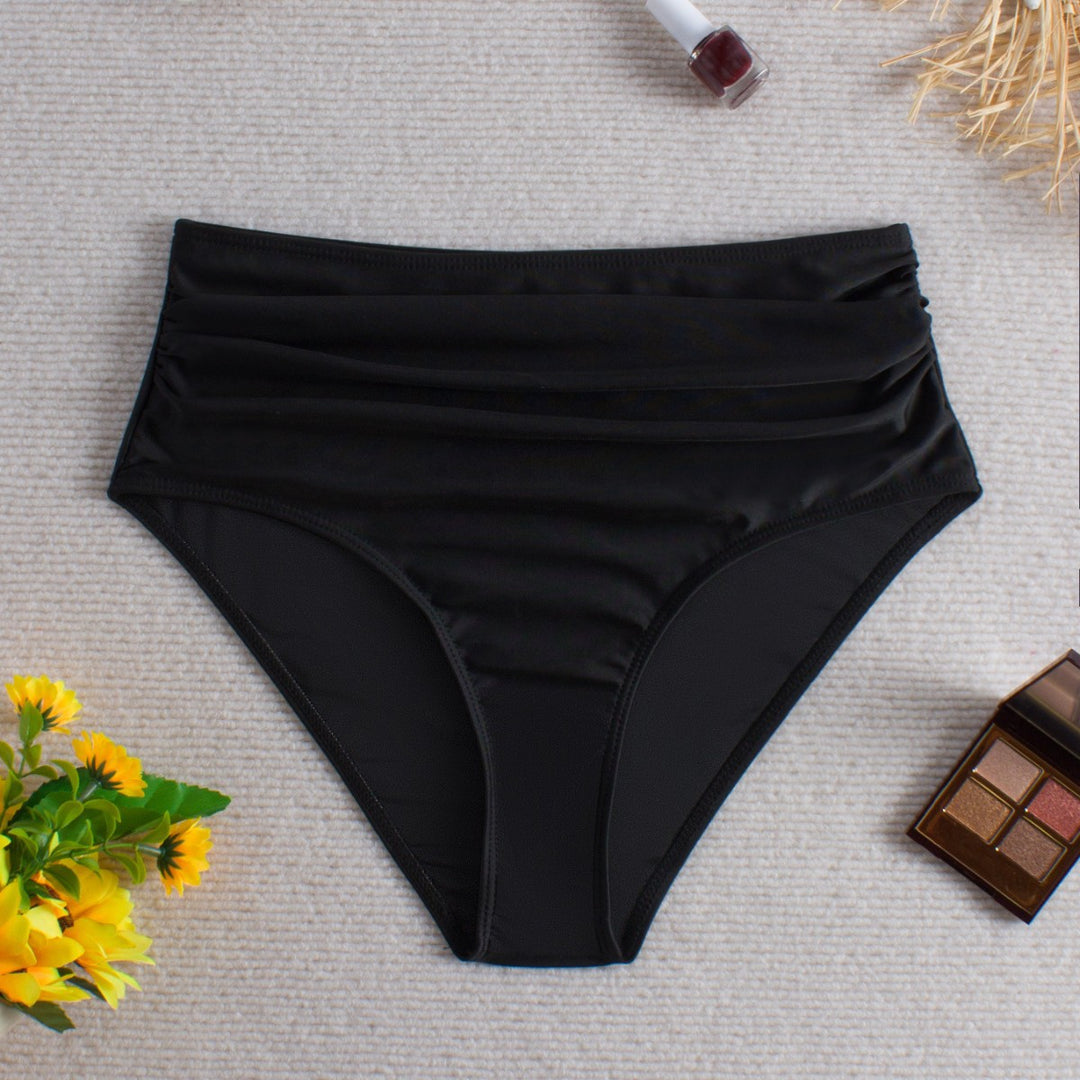 Damen Hochtaillierte Bikiniunterhose mit raffinierten Rüschendetails Echo Archiv