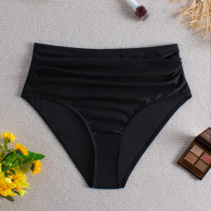 Damen Hochtaillierte Bikiniunterhose mit raffinierten Rüschendetails Echo Archiv
