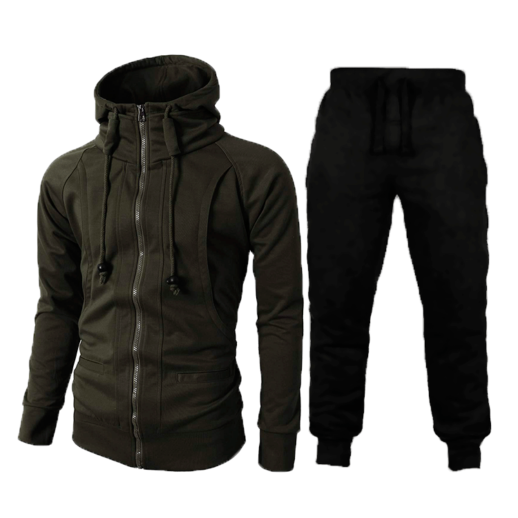 Herren Sportlicher Trainingsanzug mit modernem Schnitt und praktischen Taschen Echoarchiv