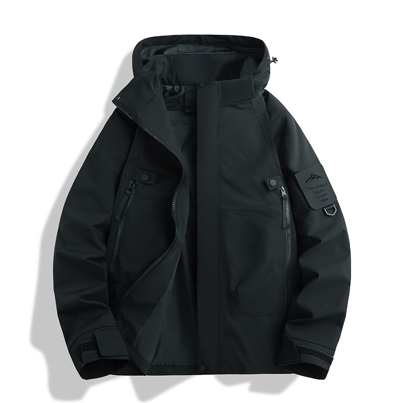 Damen Wasserabweisende Softshell-Funktionsjacke mit verstellbarer Kapuze, winddichter Membran und schrägen Reißverschlusstaschen Echo Archiv