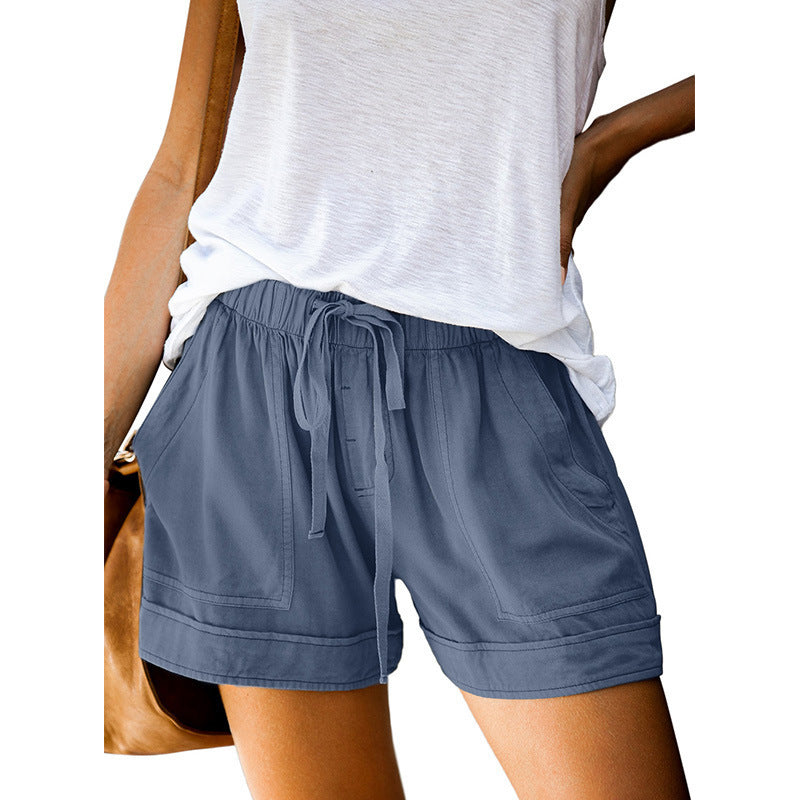 Damen Bequeme Sommer-Shorts mit elastischem Bund und praktischen Taschen Echo Archiv