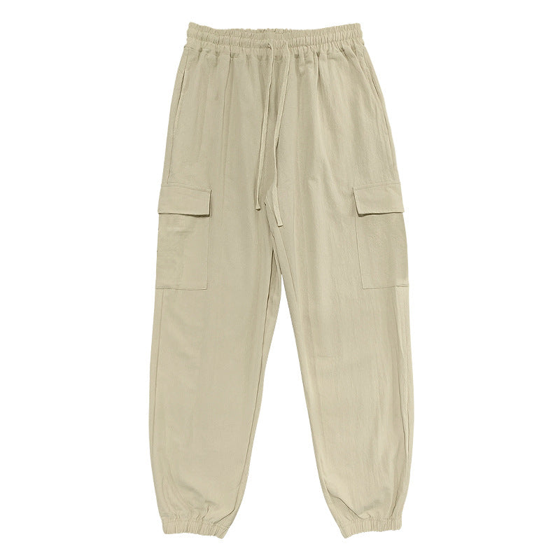 Herren Cargo-Hose mit elastischem Bund und multifunktionalen Taschen Echoarchiv