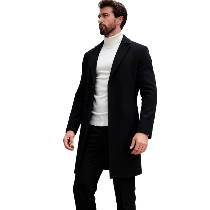 Herren eleganter Wollmantel Echoarchiv