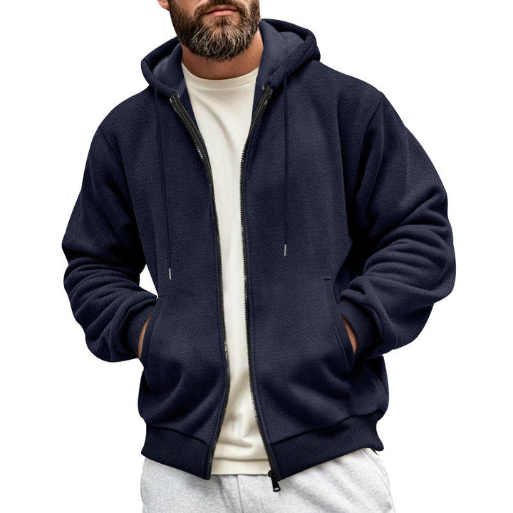 Herren Sportliche Kapuzenjacke mit atmungsaktivem Material und praktischem Reißverschluss Echoarchiv