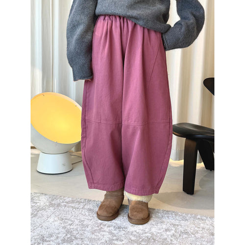 Damen Weite Baumwoll‑Twill Culotte mit hohem Elastbund und legerer Silhouette Echoarchiv