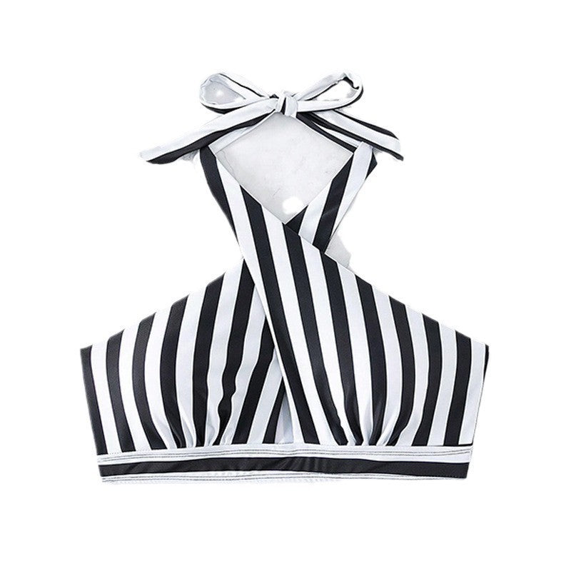 Damen Triangel-Bikini mit raffinierten Bindebändern und elegantem gestreiftem Design Echo Archiv
