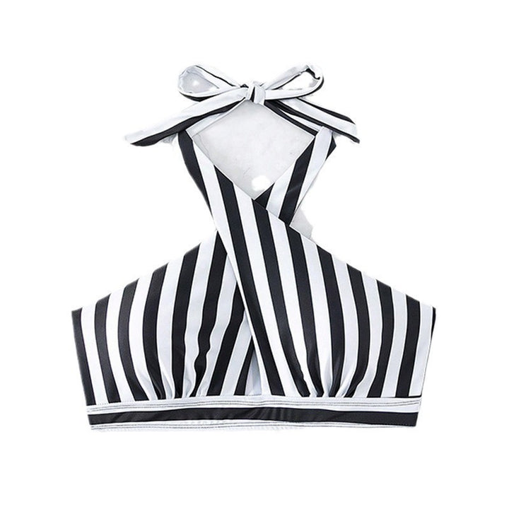 Damen Triangel-Bikini mit raffinierten Bindebändern und elegantem gestreiftem Design Echo Archiv