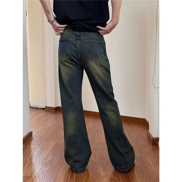 Herren Schlagjeans im Vintage-Stil mit hohem Bund und komfortablem Schnitt Echoarchiv