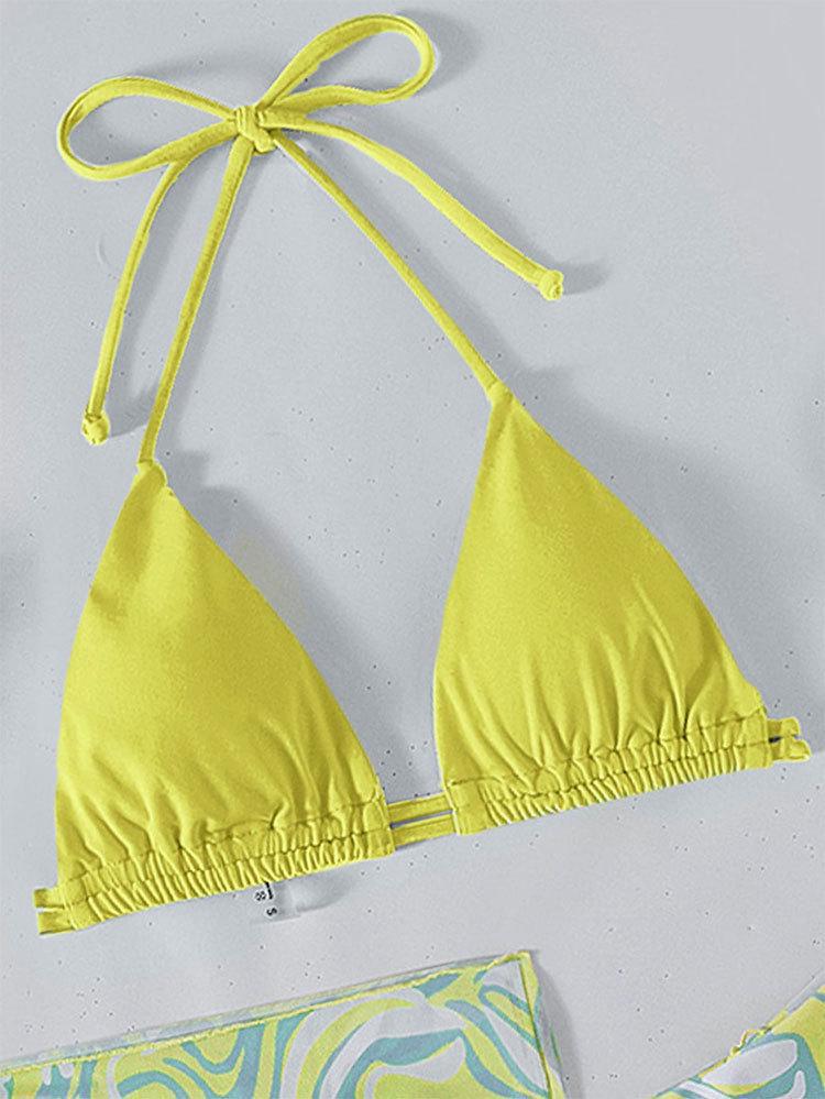 Damen Triangel-Bikini mit einzigartigem Wickelrock Echo Archiv
