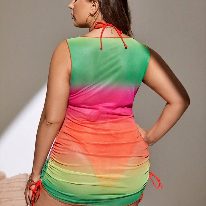 Damen Strandkleid mit einstellbarem Taillenbändchen Echo Archiv