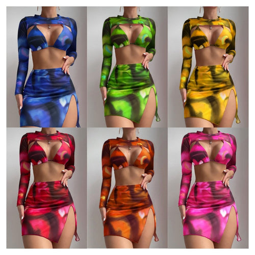 Damen Bikiniset mit langärmligem Oberteil Echo Archiv