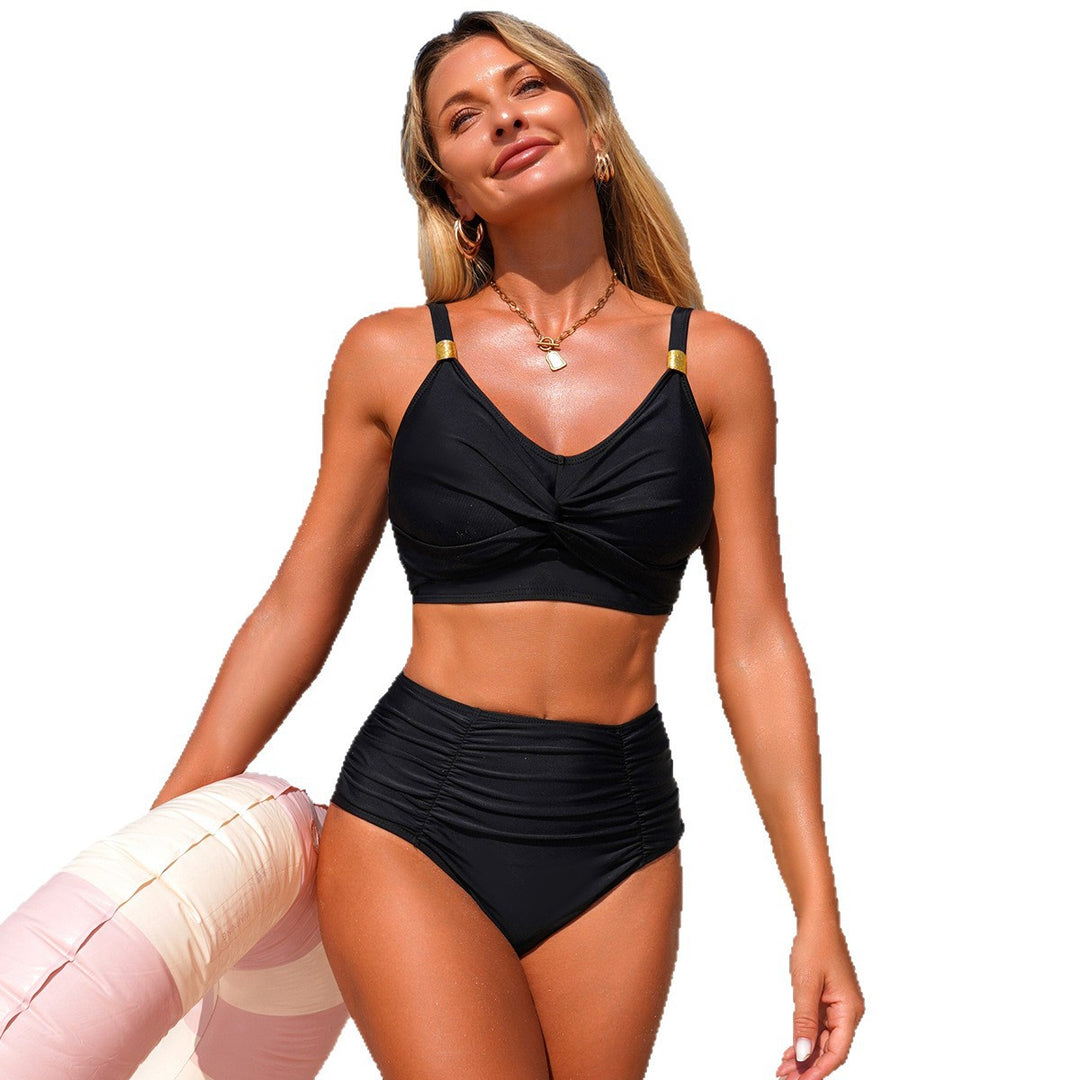 Damen Hochgeschnittener Tankini mit verstellbaren Trägern Echo Archiv