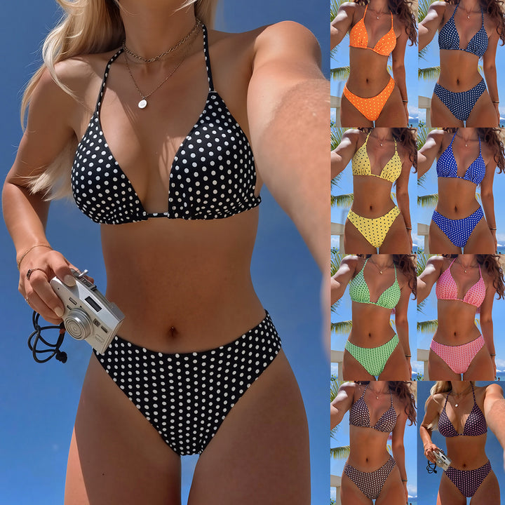 Damen Triangel-Bikini mit punktuellem Design Echo Archiv