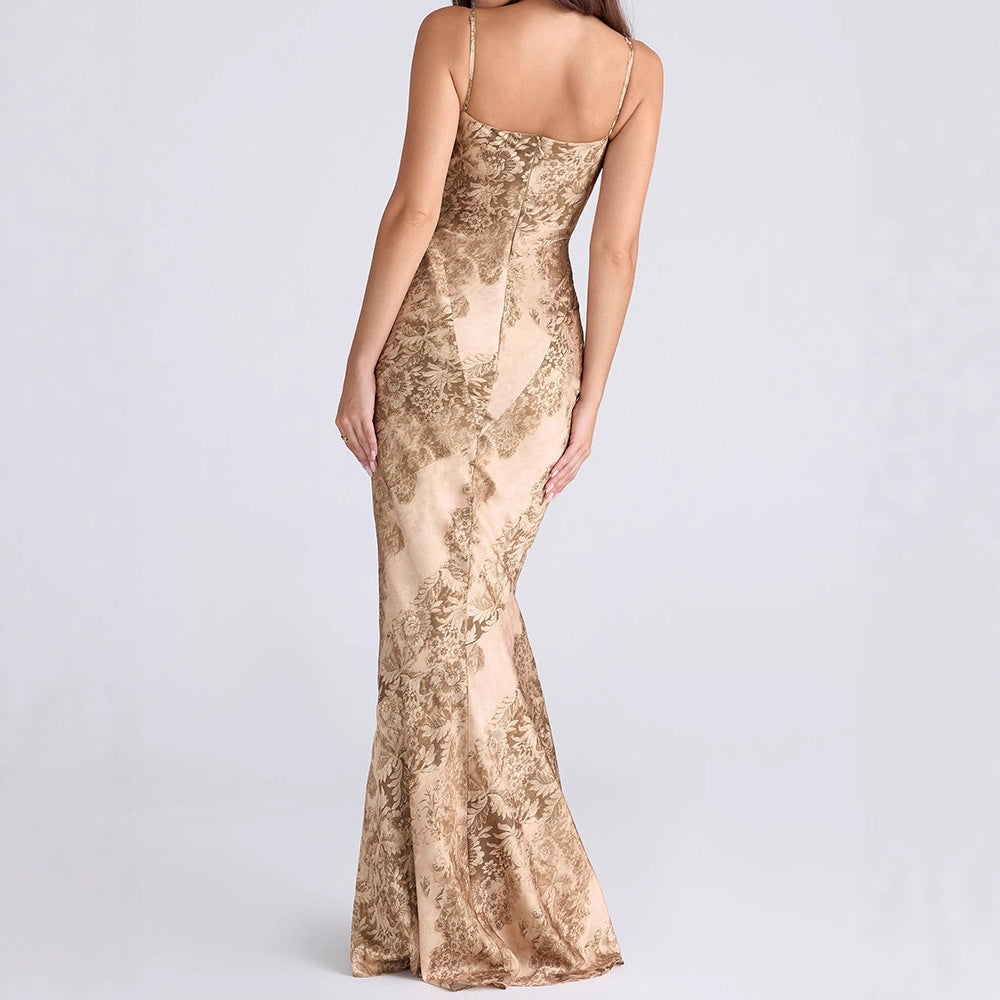 Damen Elegantes Maxikleid mit floralem Design Echo Archiv