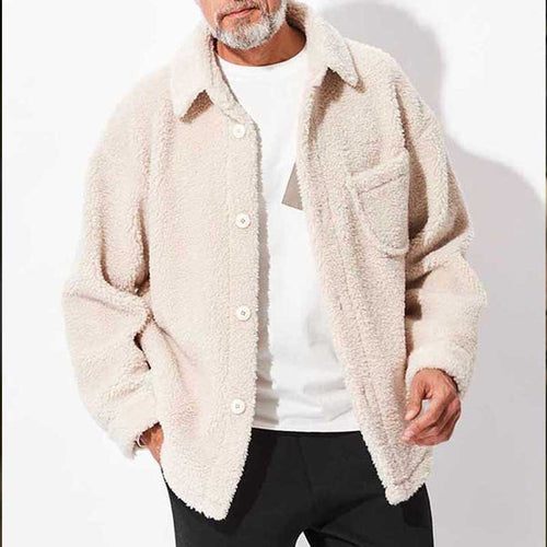 Herren kuschelige Fleecejacke mit praktischem Taschen-Design Echoarchiv