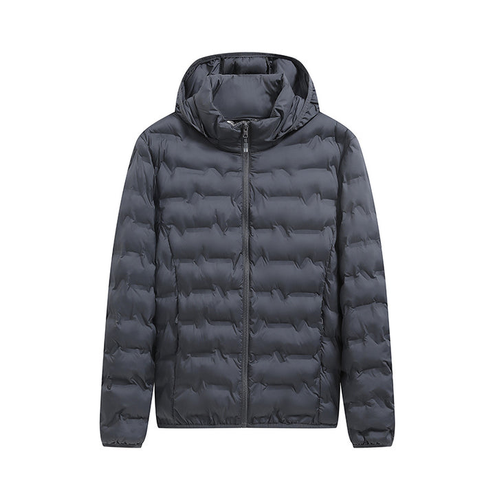 Herren Praktische Steppjacke mit Kapuze Echo Archiv