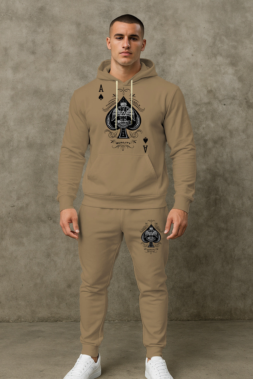 Herren Sportlicher Hoodie mit grafischem Design Echoarchiv