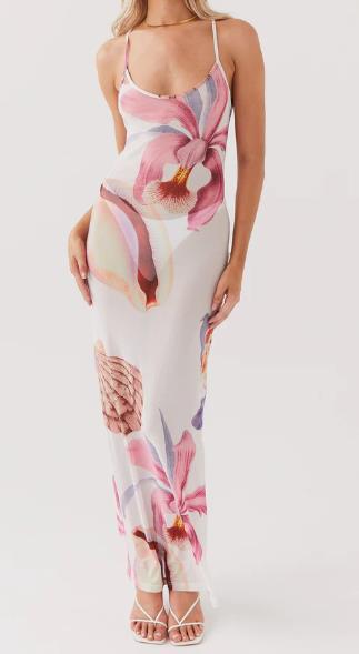 Damen Maxikleid mit floralem Muster Echo Archiv