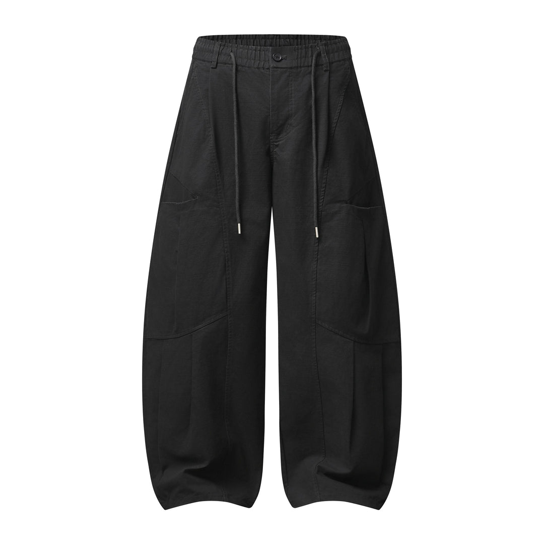Damen Weite Cargo-Culotte mit elastischem Bund und großen Pattentaschen Echoarchiv