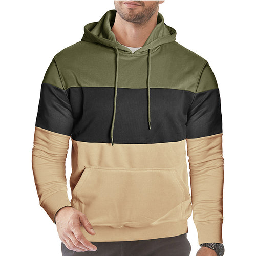 Herren Kapuzenpullover mit Farbakzenten Echoarchiv