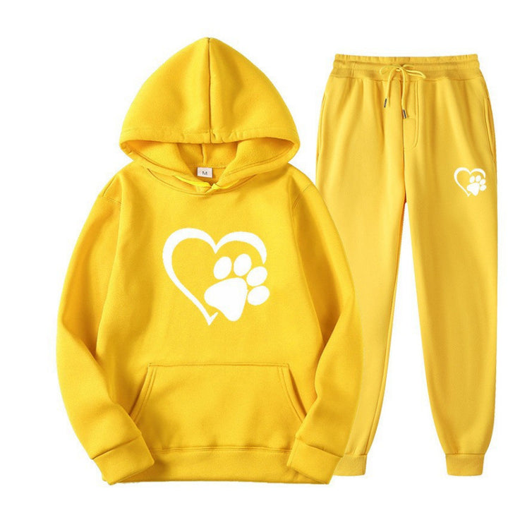 Damen Kuscheliger Hoodie und Jogginghose Set Echoarchiv