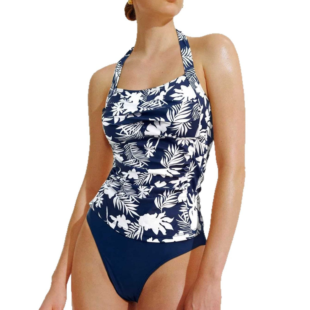 Damen Tankini mit floralem Design und hohem Schnitt Echo Archiv