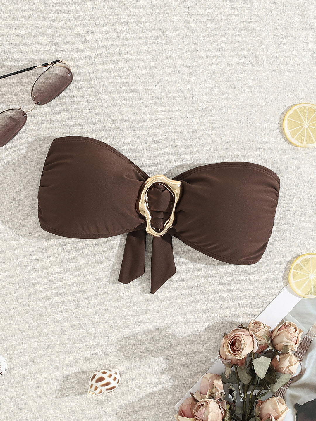 Damen Bandeau-Bikini mit elegantem Verschluss und modischem Design Echo Archiv