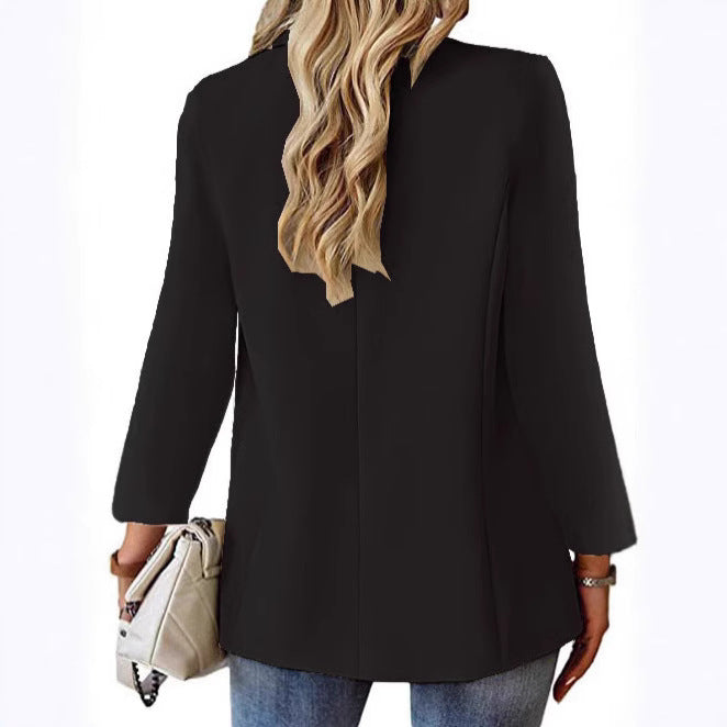Damen nan taillierter Blazer mit Ein-Knopf-Verschluss Reverskragen und Pattentaschen Echo Archiv