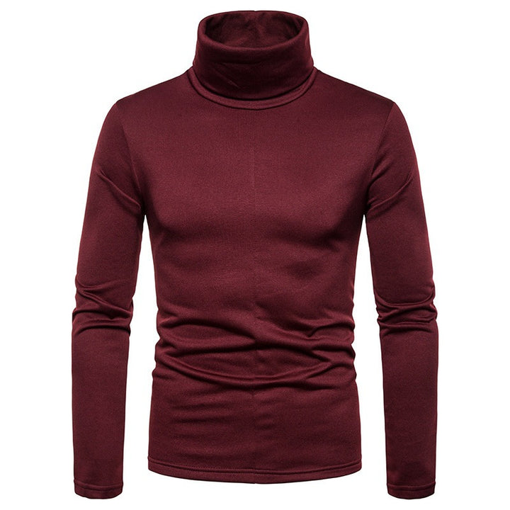 Herren Rollkragenpullover aus weichem Strickmaterial Echoarchiv