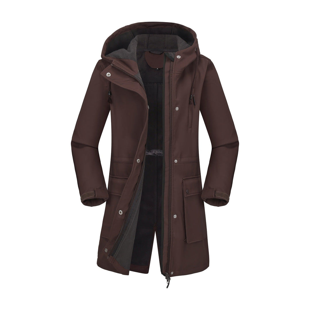 Damen funktionale Outdoor-Jacke mit verstellbarem Taillenzug und Innenfutter Echoarchiv