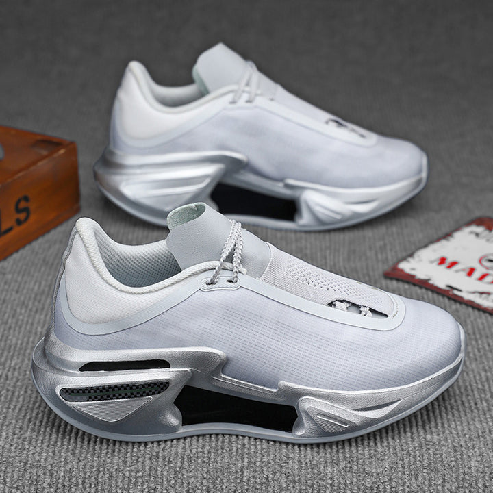 Herren moderne Sneaker mit skulpturierter Plateau-Performancesohle, nahtlosem Strickschaft und integrierter Fersenstütze – Norré